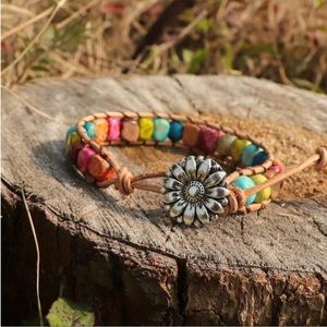 Modern Boho Natural Stone Bracelet